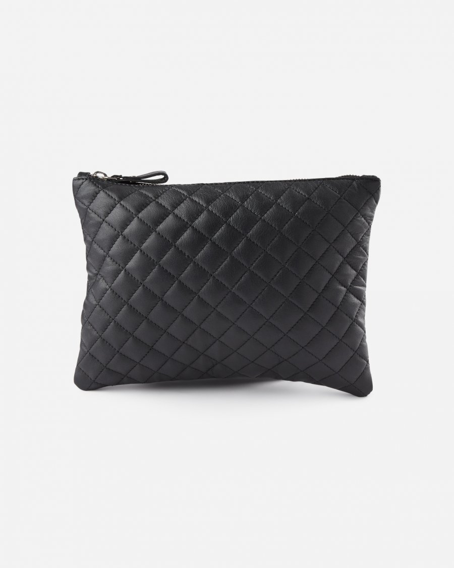 Moss Copenhagen - Quilted Leather Clutch L