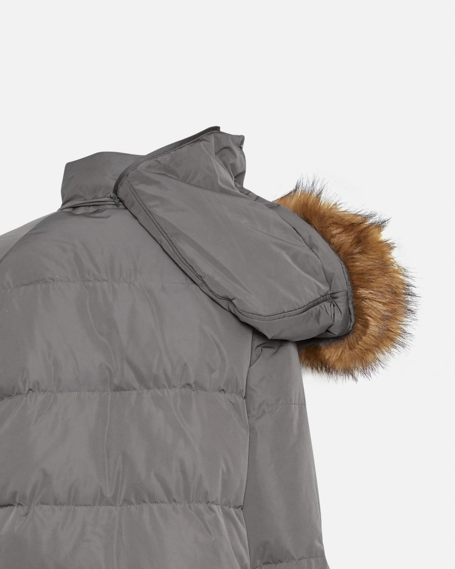 Moss Copenhagen - Skylar Down Hood Faux Fur Jacket
